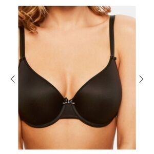 CHANTELLE BASIC INVISIBLE T-SHIRT BRA - 32C - BLACK - (STYLE: C12410